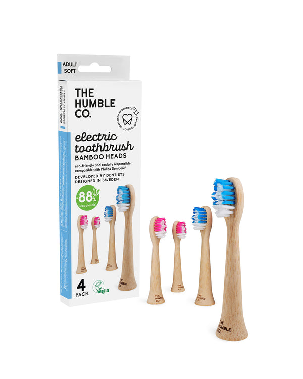 Philips Sonicare Electrical Toothbrush Heads Bamboo x4 - SOFT