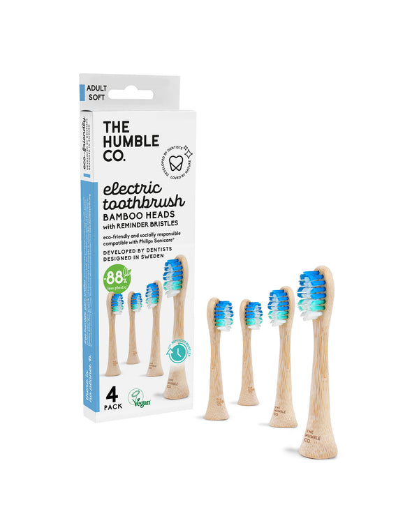 Philips Sonicare Electrical Toothbrush Heads Bamboo Reminder Bristle x4 - soft