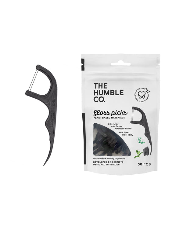 Floss Picks - Charcoal