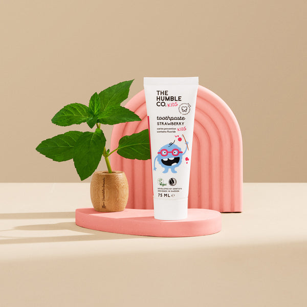 Humble Kids Toothpaste - strawberry flavored.
