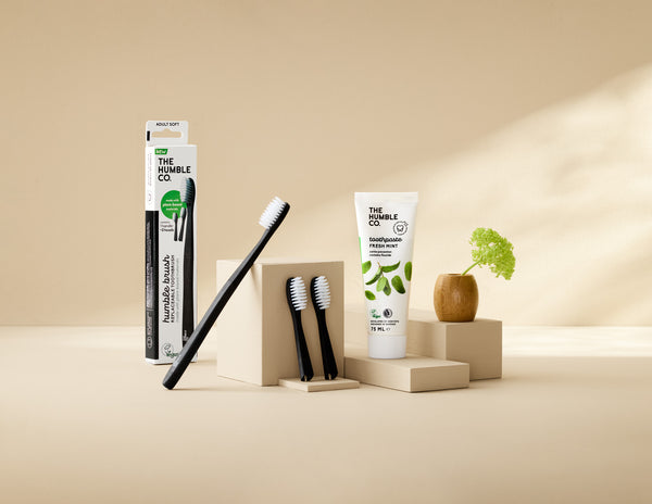 Plant-based toothbrush - Medium 3x heads