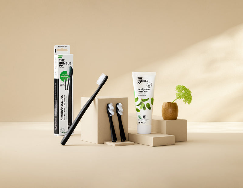 Plant-based toothbrush - Medium 3x heads