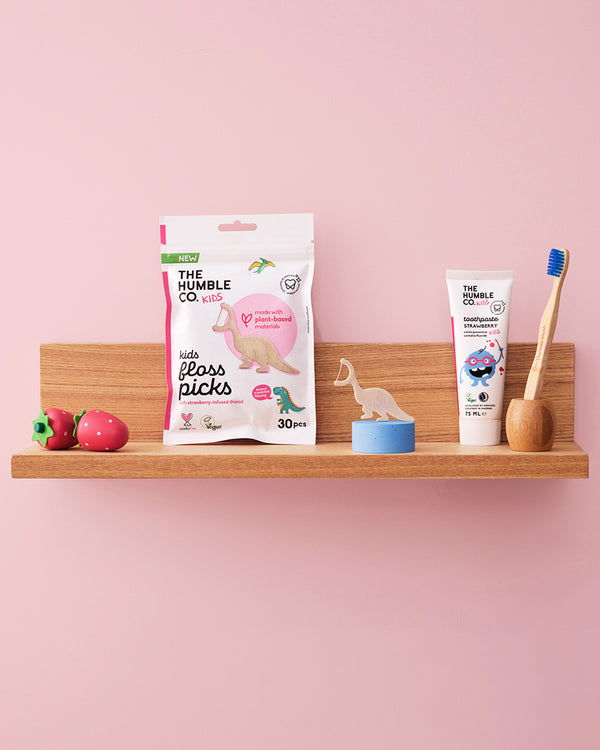 Humble Kids Floss Picks - with plant-based materials - The Humble Co.