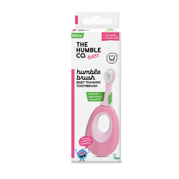 Plant-based baby toothbrush - Pink